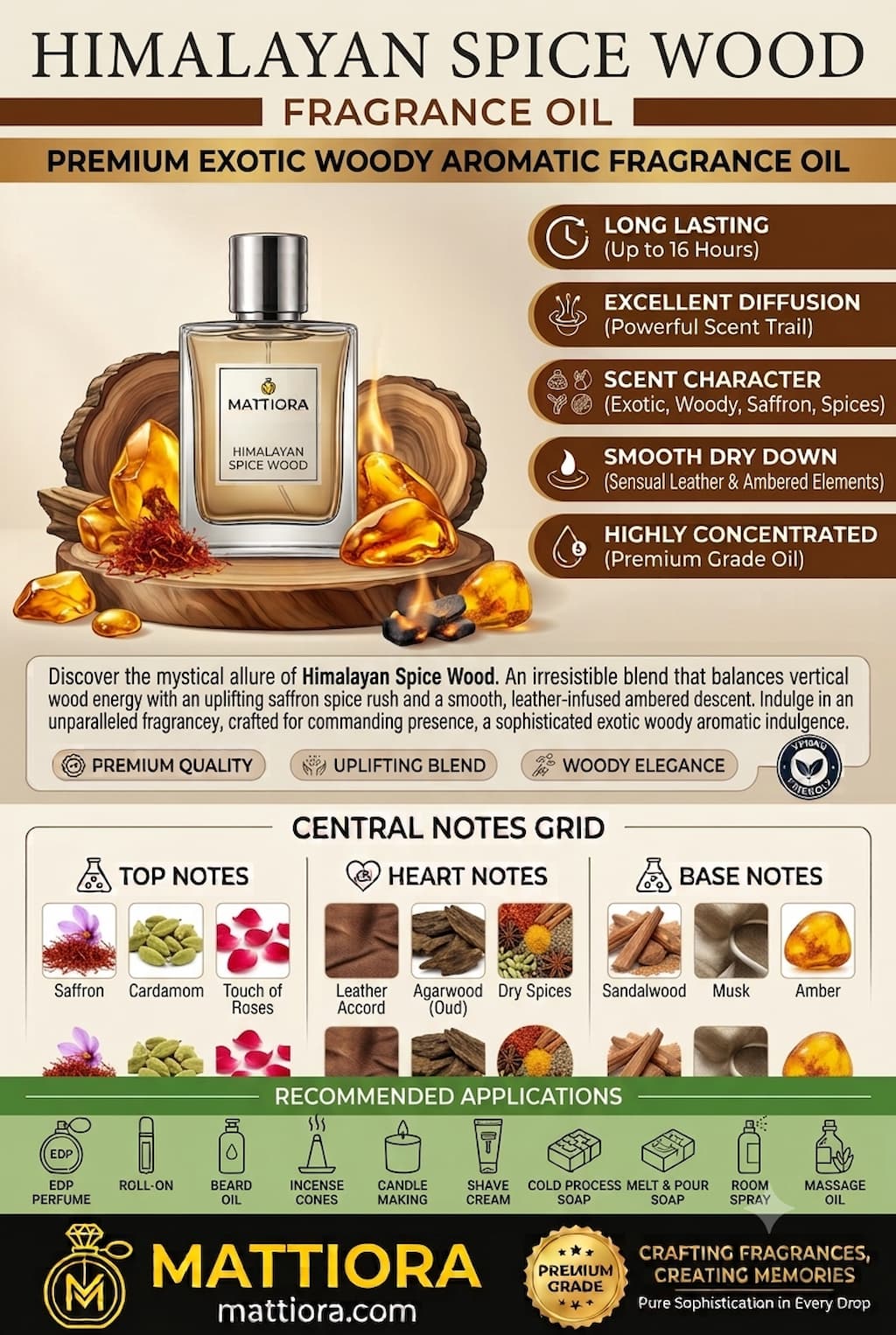 Himalayan Spice Wood Premium Exotic Woody Aromatic Fragrance Oil | Mattiora  • Premium Inspired Fragrance Oils